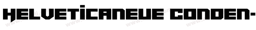 Helveticaneue Conden字体转换